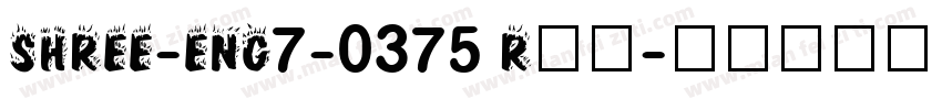 SHREE-ENG7-0375 Reg字体转换